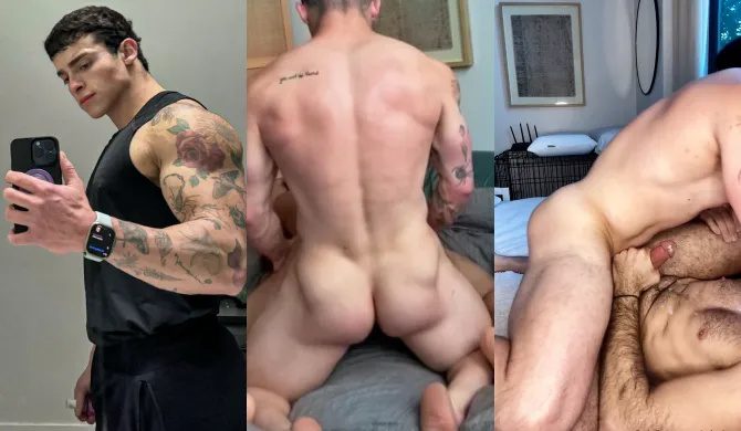 Tyler Iacona fucks his hairy bottom