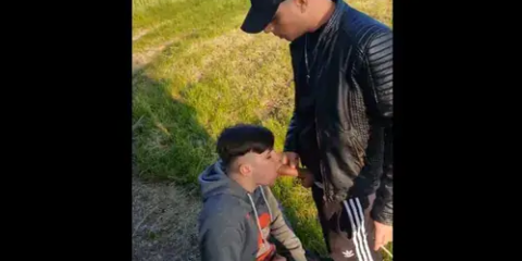 A blowjob during a smoke break