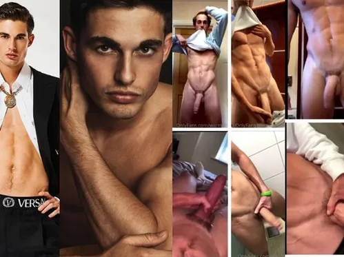 Model Kieran Warner (warmer_kk) shows off his monster cock – a compilation