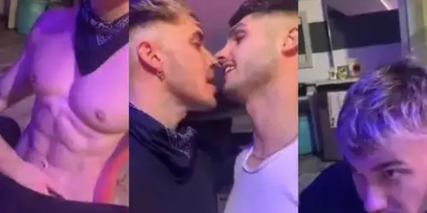 Horny drunk couple goes live on IG after a night out