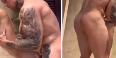 Gian Luca fucks Juangoom in the bathroom