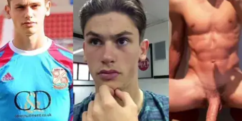 Young british footballer – jerk off compilation