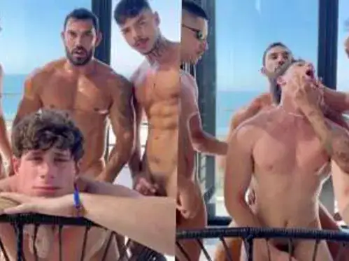 Alex Grant gets gang fucked by Diego Mineiro, Fabuus Junior and BrunoZL