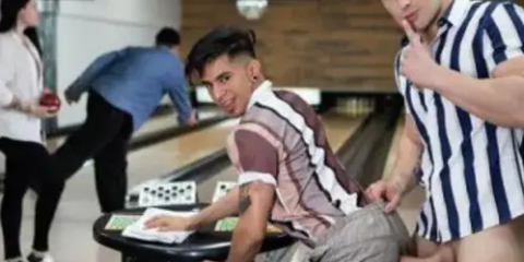 Malik Delgaty and Angel Santana – Bowling Alley Fuckdown