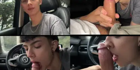 Alejandro Pino (hotalex6) gets blown by a twink in the front seat of his car