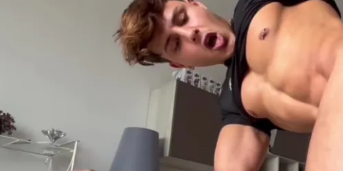 Manuel Dosio gets his ass eaten by a twink, and then gives him a facial