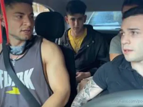 Angel Gomez, Emapaz, Liam Galty and Polo – group fuck with the Uber driver