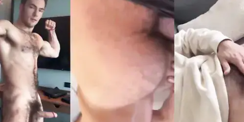 Levi Conely shows off his cock