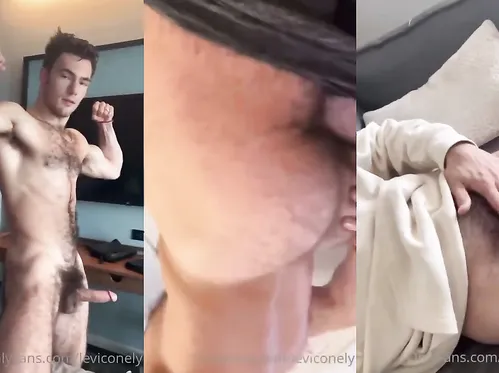 Levi Conely shows off his cock