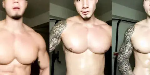 Jordan Torres (officialjt) exercises his pectorals