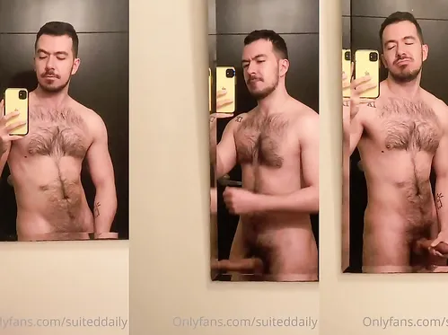 Quick jerk off before a shower Suited Daily suiteddaily