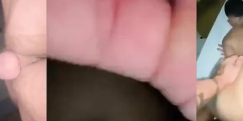 Close up of a monster cock getting sucked before it stretches a twink hole