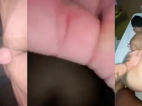 Close up of a monster cock getting sucked before it stretches a twink hole