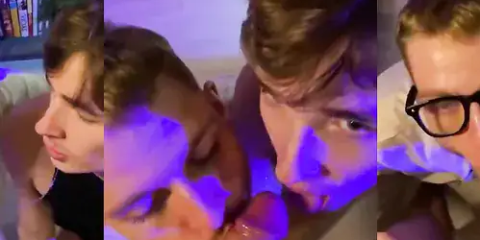 Young couple take turns suck a cock