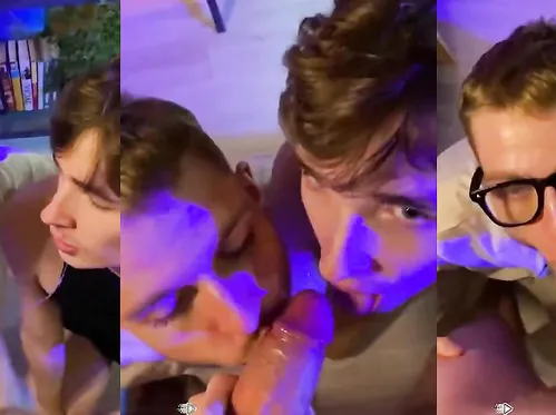 Young couple take turns suck a cock