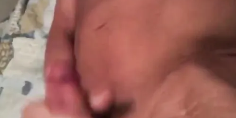 WWE wrestler shows off and jerks his cock
