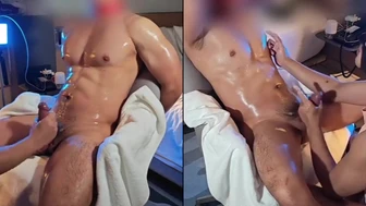 【Myedging_ejaculation control master】210_Part 2_Super handsome muscular man_oatmilk_x_Master is so happy, I want to cum so much