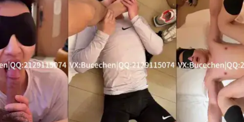 CkenSneaker 篮球体育生背着女友开房被调教打桩操射