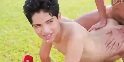 Little Latin twink gets fucked and double penetrated by a group of latin guys for over an hour