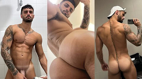 Chris topher (chris_topher413) jerks off on the edge of the bed